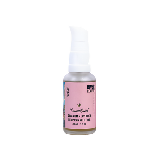 River Remedy - Hemp Pain Relief Oil (Geranium + Lavender) (30ml)