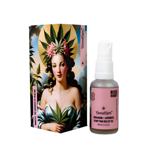 River Remedy - Hemp Pain Relief Oil (Geranium + Lavender) (30ml)