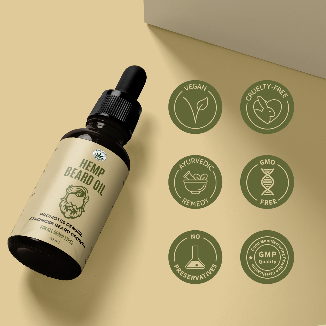 India Hemp Organics - Hemp Beard Oil (30ml)