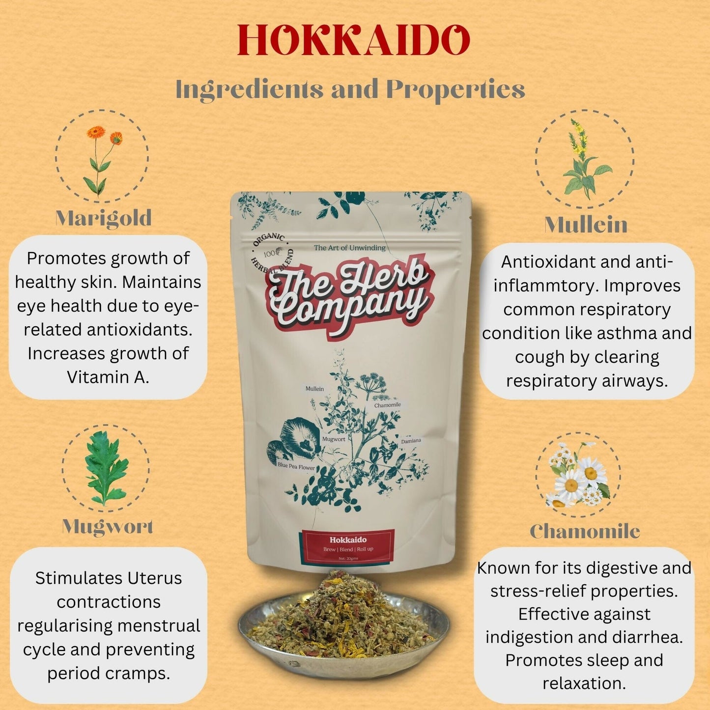 Buy The Herb Company - Hokkaido Herbal blend | Slimjim India